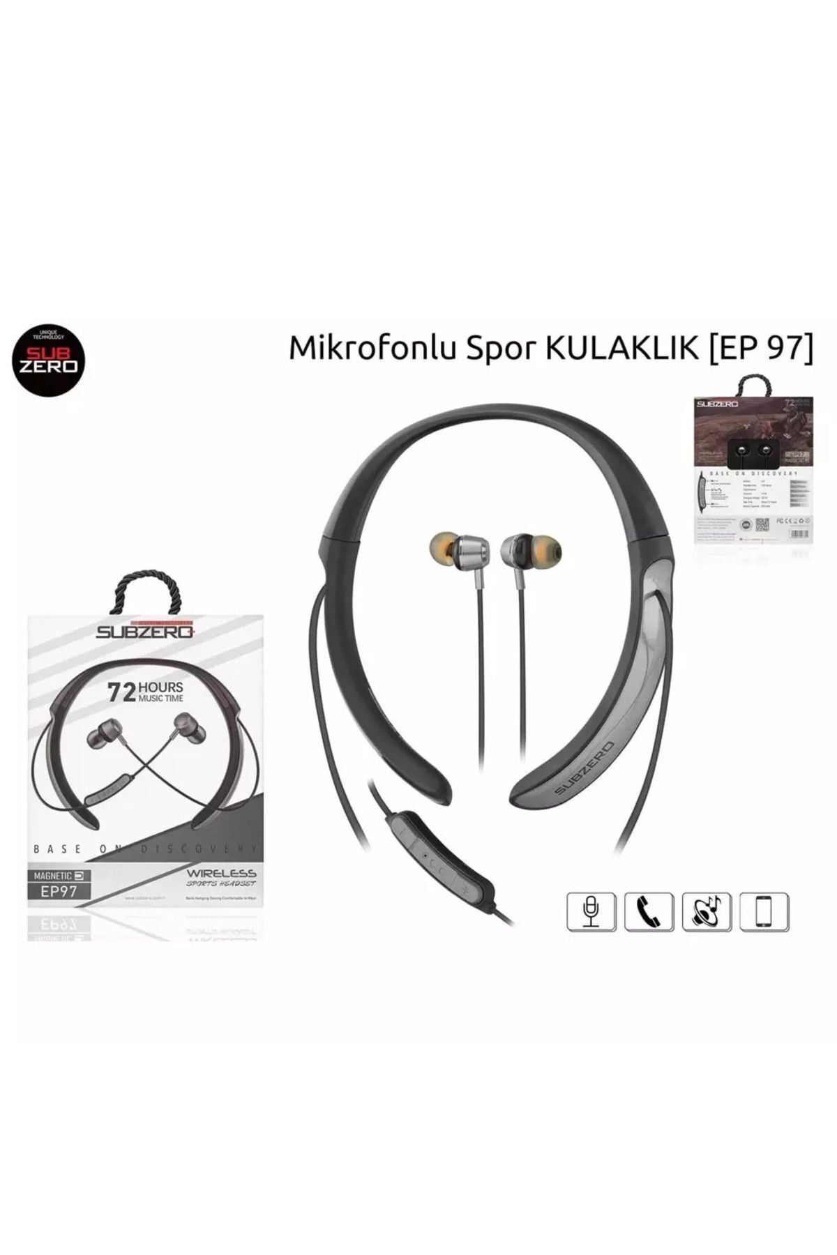 Subzero Innovar Ep97 Boyun Askılı Bluetooth Kulaklık(72 SAAT)