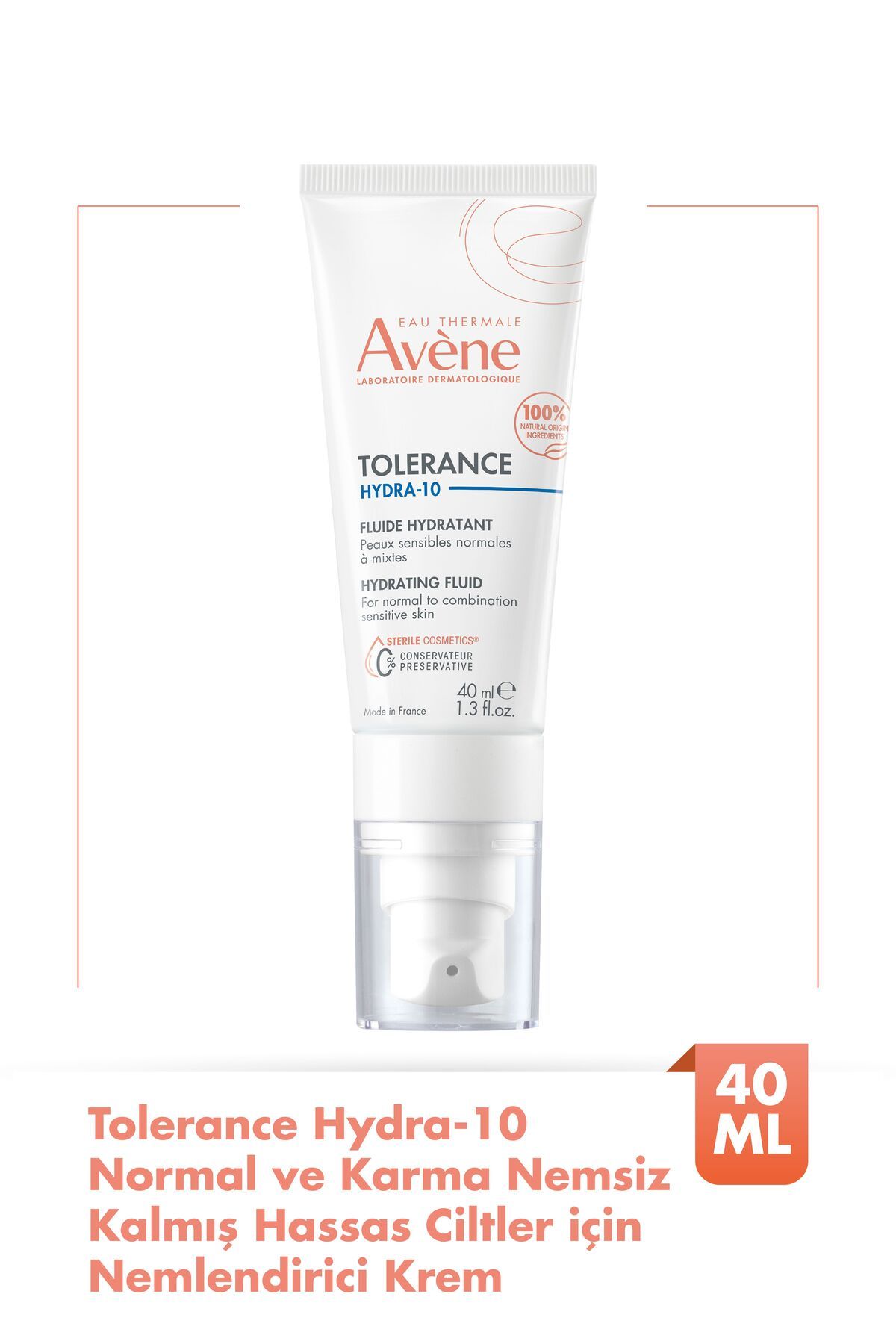 Avene Tolerance Hydra-10 Moisturizing Fluid 40 Ml