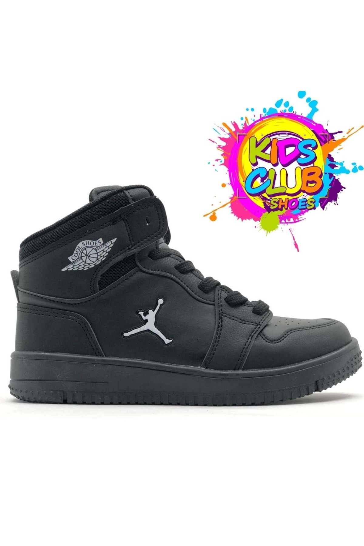 Kocamanlar Ayakkabı Cool Jordan Glaxy Uzun Pekin Boğazlı Çocuk Spor Ayakkabı Siyah