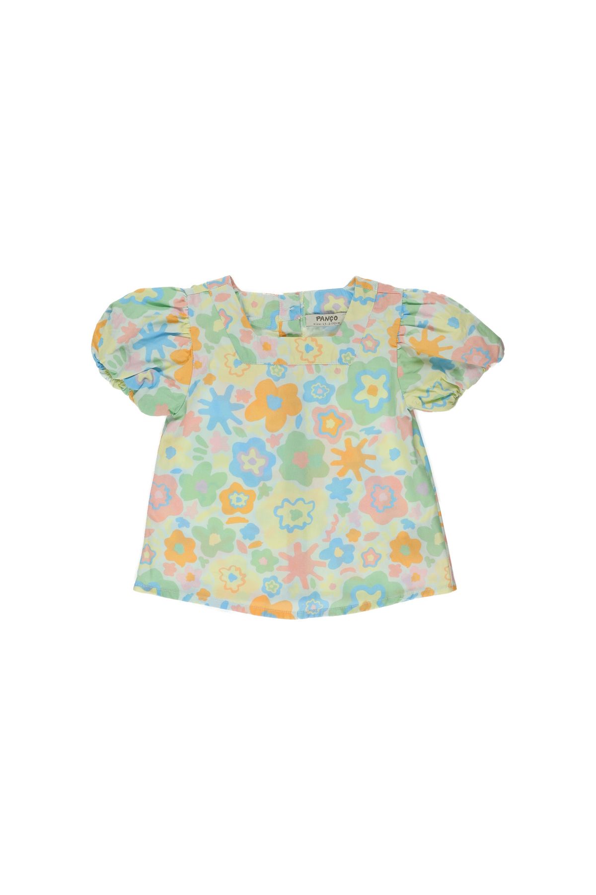 Panço Kız Bebek Çiçek Desenli Bluz