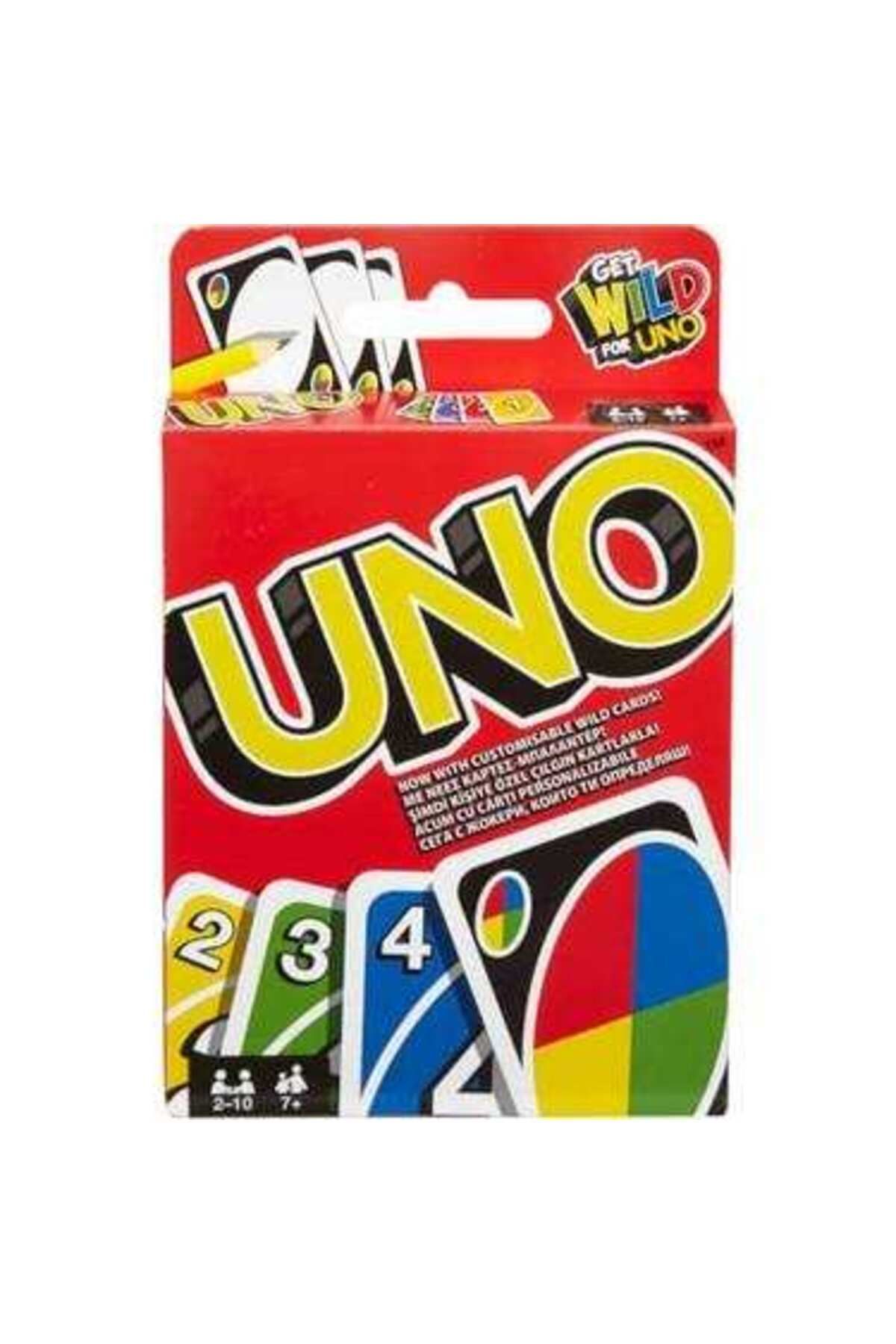 UNO Mattel W2087 Kartlar - Renk Ve Sayı Eşleştirmeli Klasik Kart Oyunu
