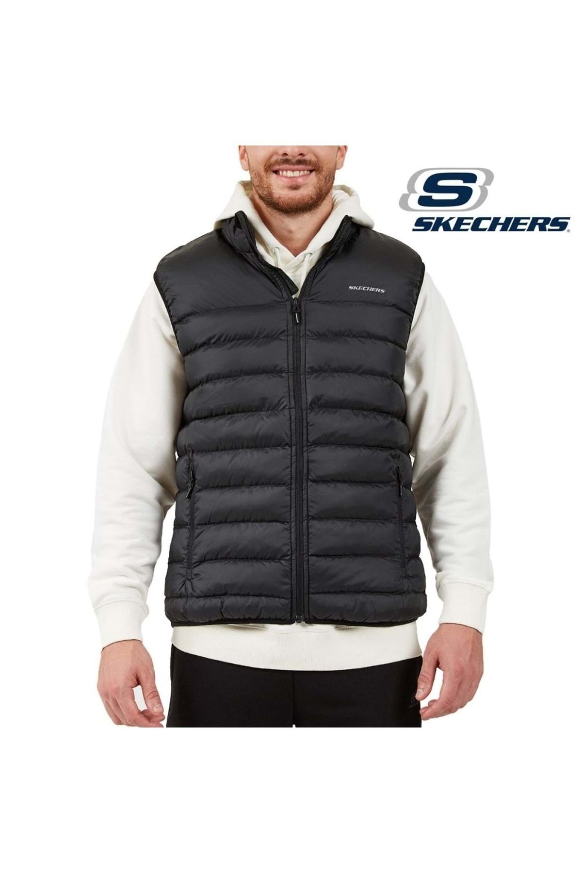 Skechers M Essential Vest S202174- Erkek Yelek Siyah