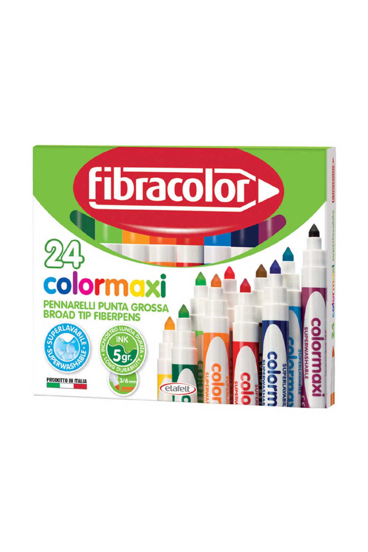 Fibracolor Colormaxi Jumbo Keçeli Kalem 24 Renk