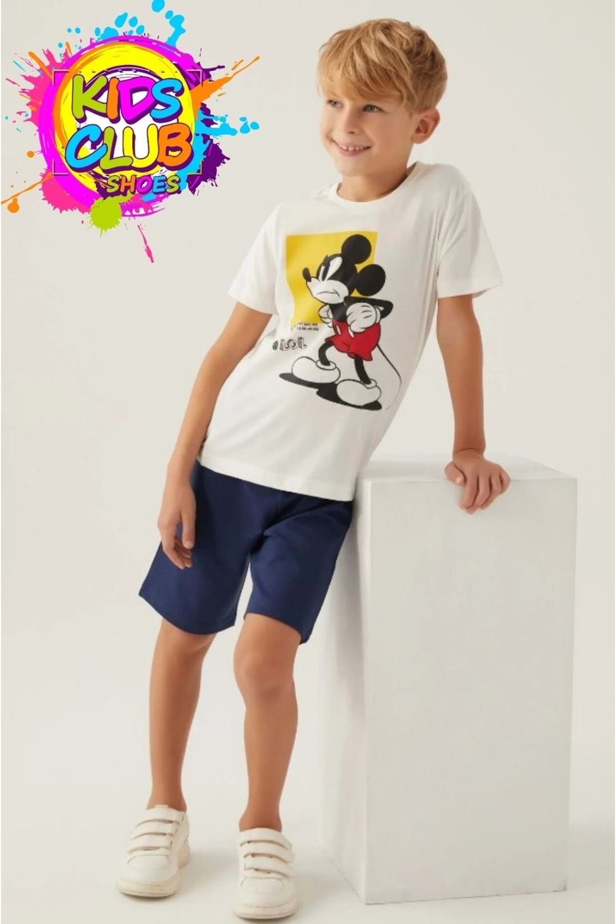 Mickey Mouse Erkek Çocuk Bermuda Takım