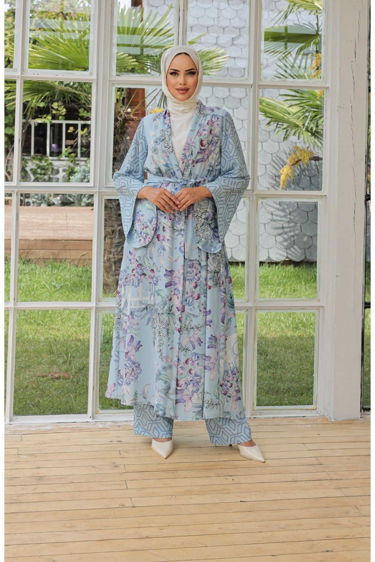 Noi Bubble Marakesh Summer Çiçekli Kimono