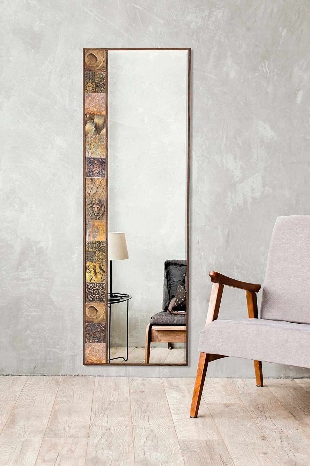 L'occi Concept Helen 50x152 Cm Dekoratif Boy Aynası Antre Duvar Salon Mutfak Banyo Lyon Ayna