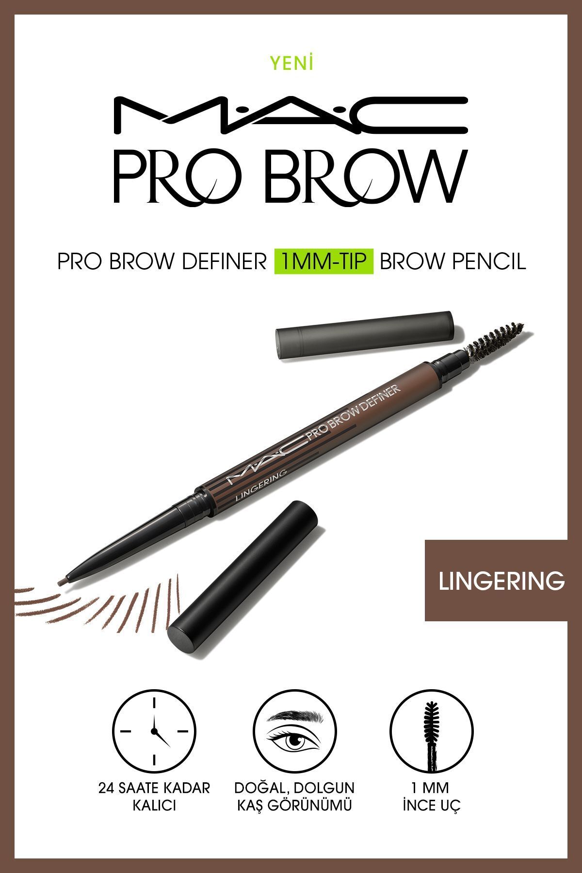 Mac M·A·C PRO DEFİNER 1MM TIP BROW PENCİL - LINGERING - KAŞ MASKARASI