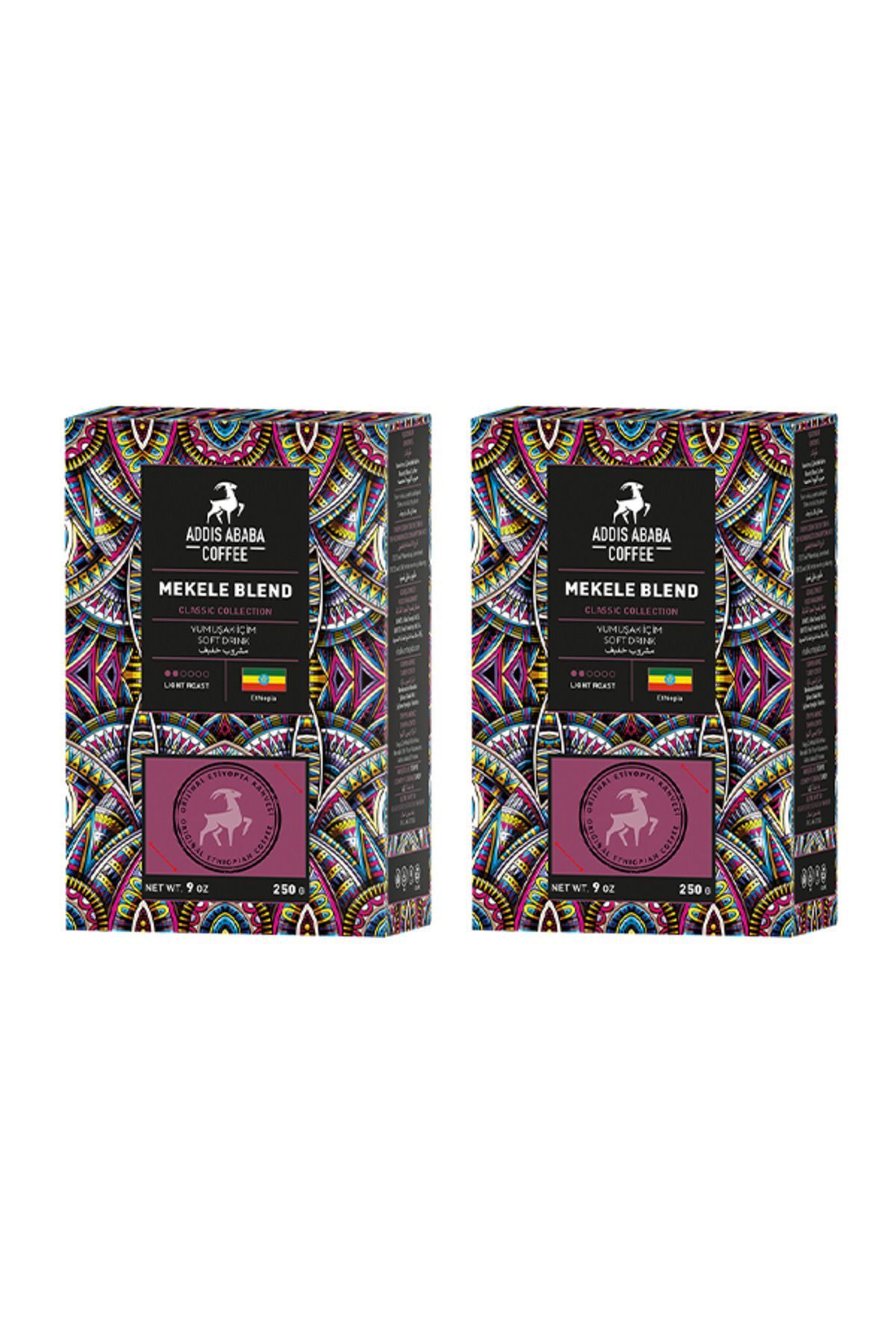 Addis Ababa Coffee Mekele Blend (meyvemsi) Avantajlı Paket 2 Ad. X 250 Gr. (500 Gr.)