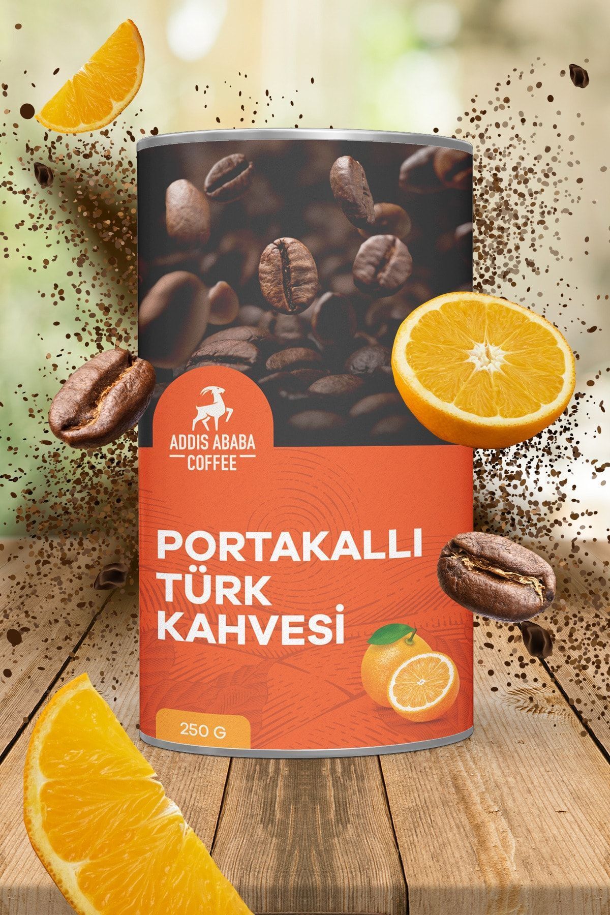 Addis Ababa Coffee Portakallı Aromalı Türk Kahvesi 250 gr