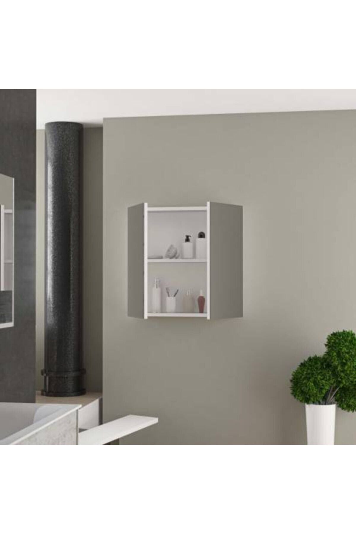 ARS GRUP MOBİLYA Home Lavabo Dolabı Aynalı Lavabo Dolabı Banyo Dolabı Raflı Dolap Ars 6060