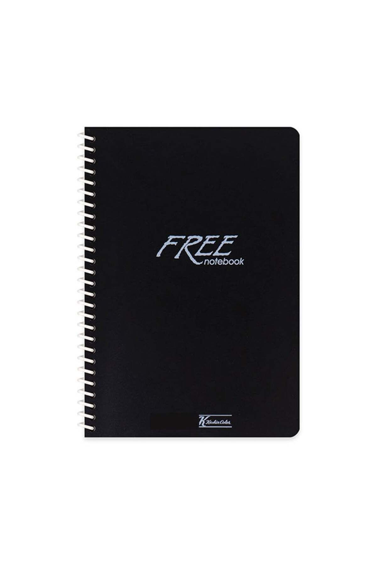 Keskin Color Keskin Color Free Spiralli Siyah Plastik Kapak 40 Yaprak A4 Çizgili Defter