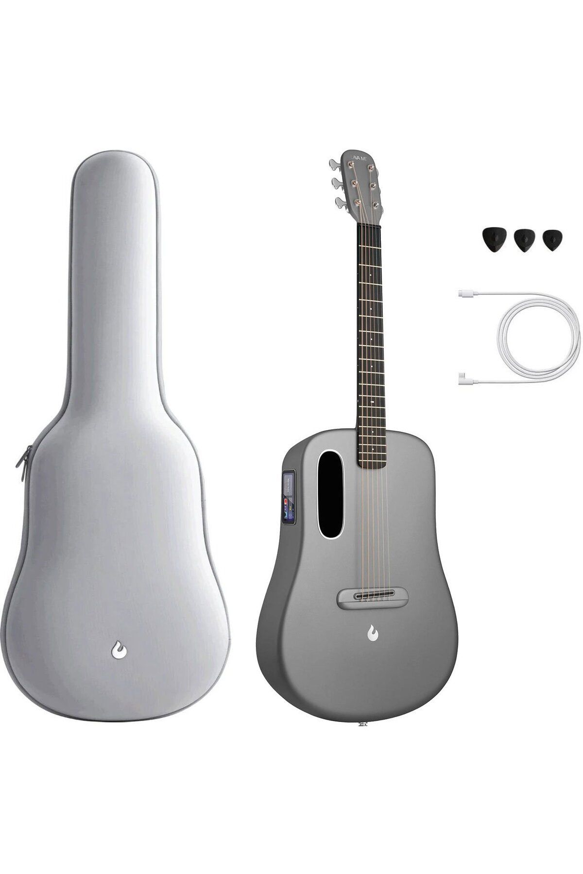 Lava ME 4 Smart Akustik Gitar (Carbon - LVM4C38SGY)