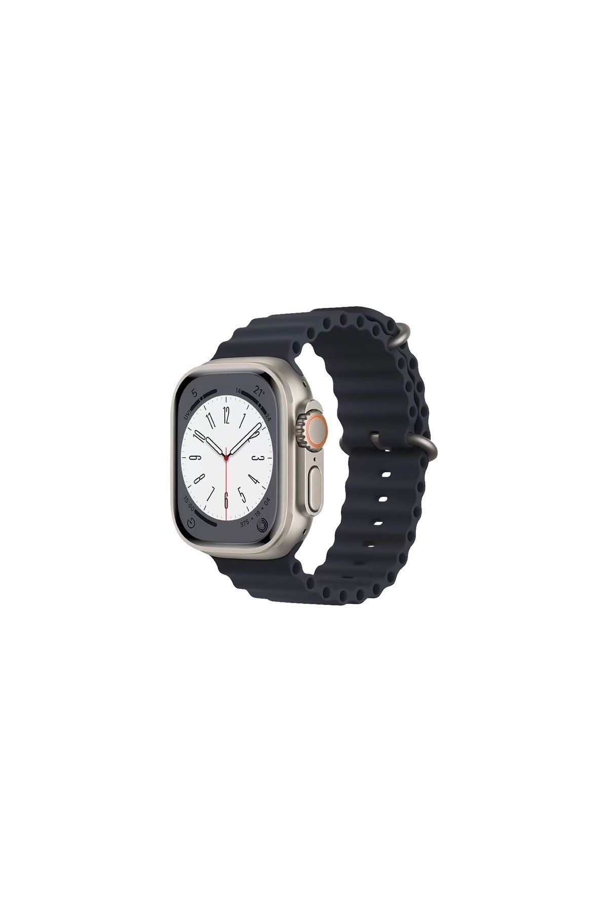 Sunix Apple Watch 42mm / 44mm / 45mm/ 49mm Uyumlu Akıllı Saat Kordonu Füme