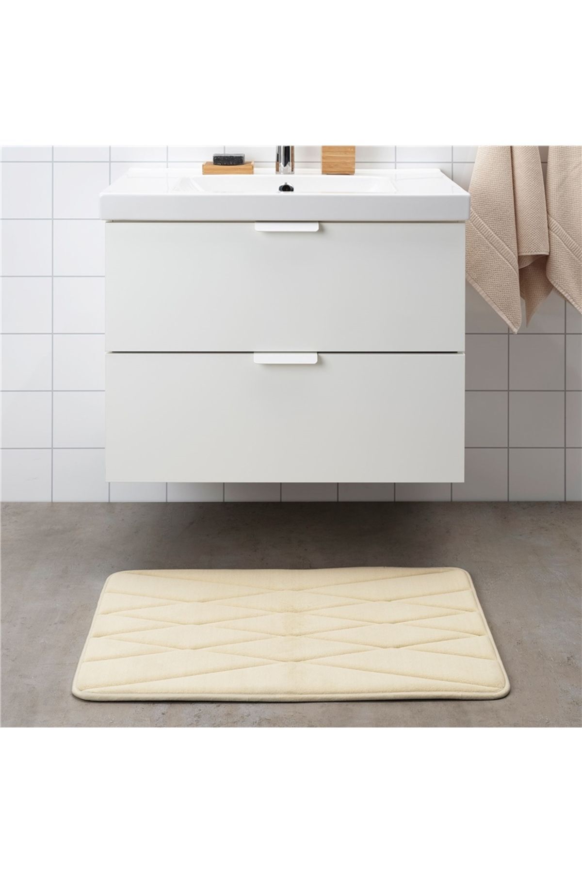 IKEA Uppvan Banyo Paspası Bej 50x80 Cm