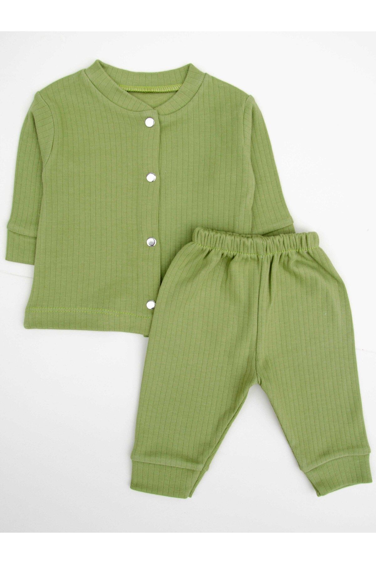 Oz Baby Ozbaby Organik %100 Pamuklu Fitilli Bebek Takım - Kız Bebek Ve Erkek Bebek Mevsimlik Kıyafet Seti