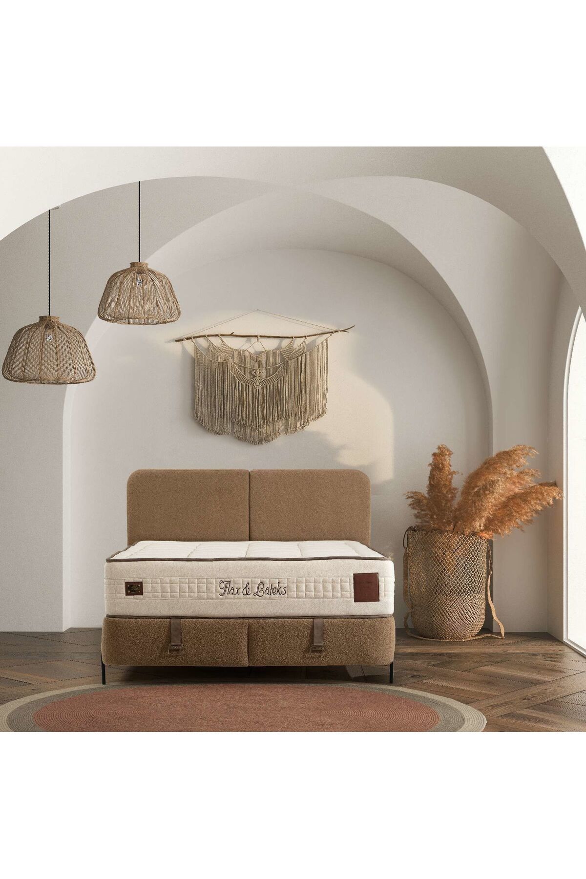 İola Melina Baza Başlık Yatak Seti 160 x 200