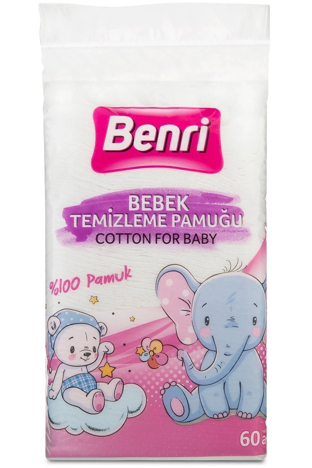 Benri Bebek Temizleme Pamuğu 60 Adet