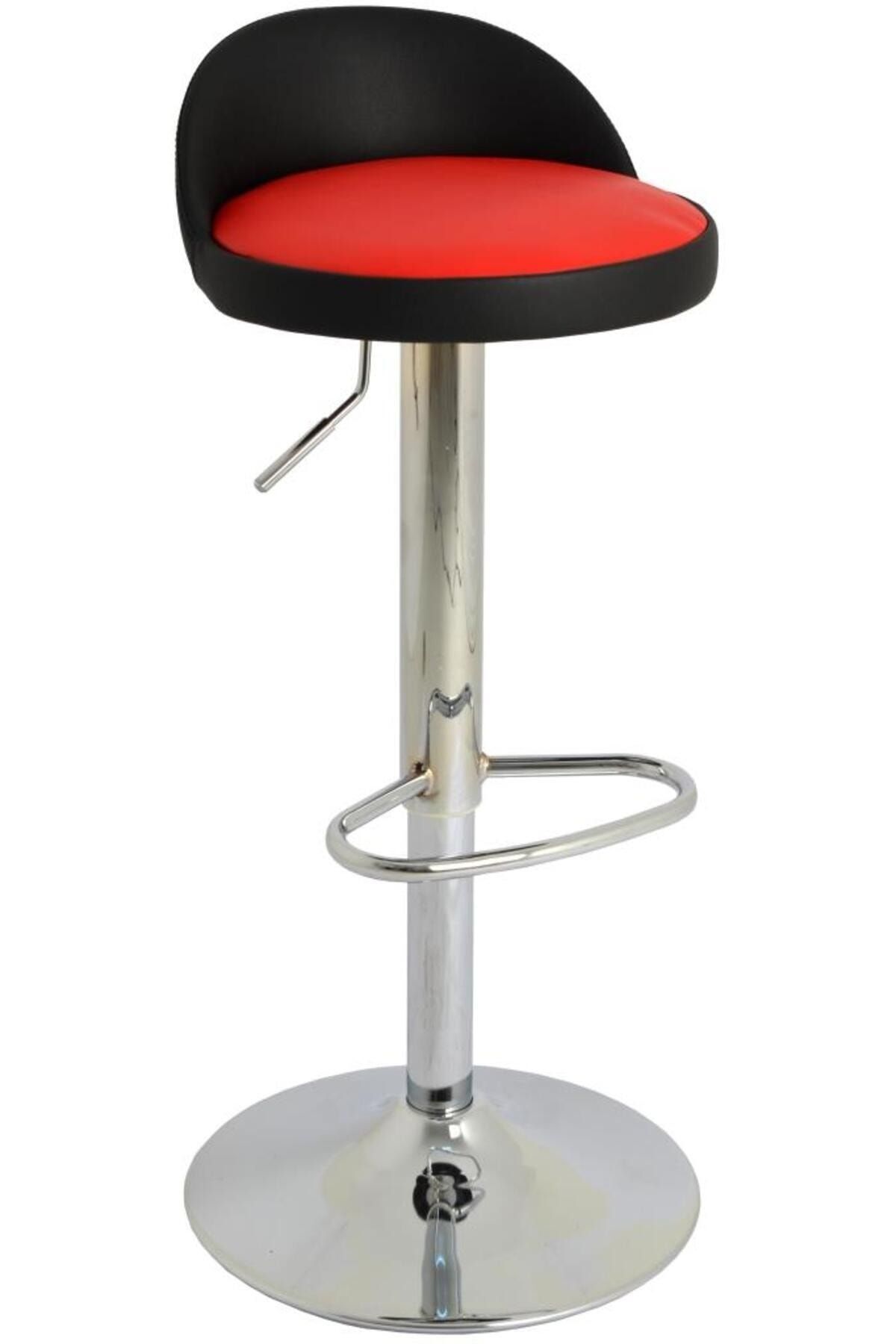 Bürocci Jack Bar Sandalyesi - Kırmızı Deri - 9560s0116