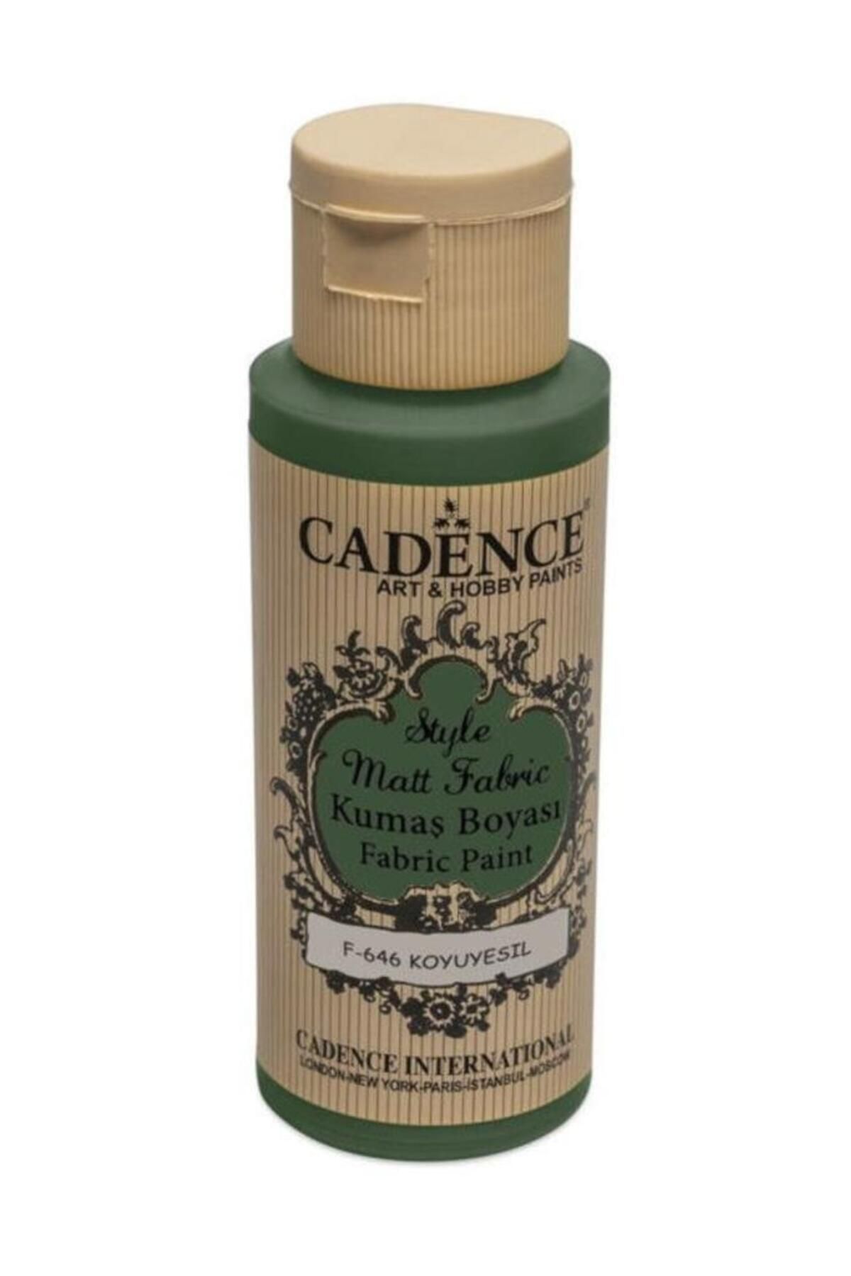 Cadence Style Mat Kumaş Boyası - 646 Koyu Yeşil 59ml
