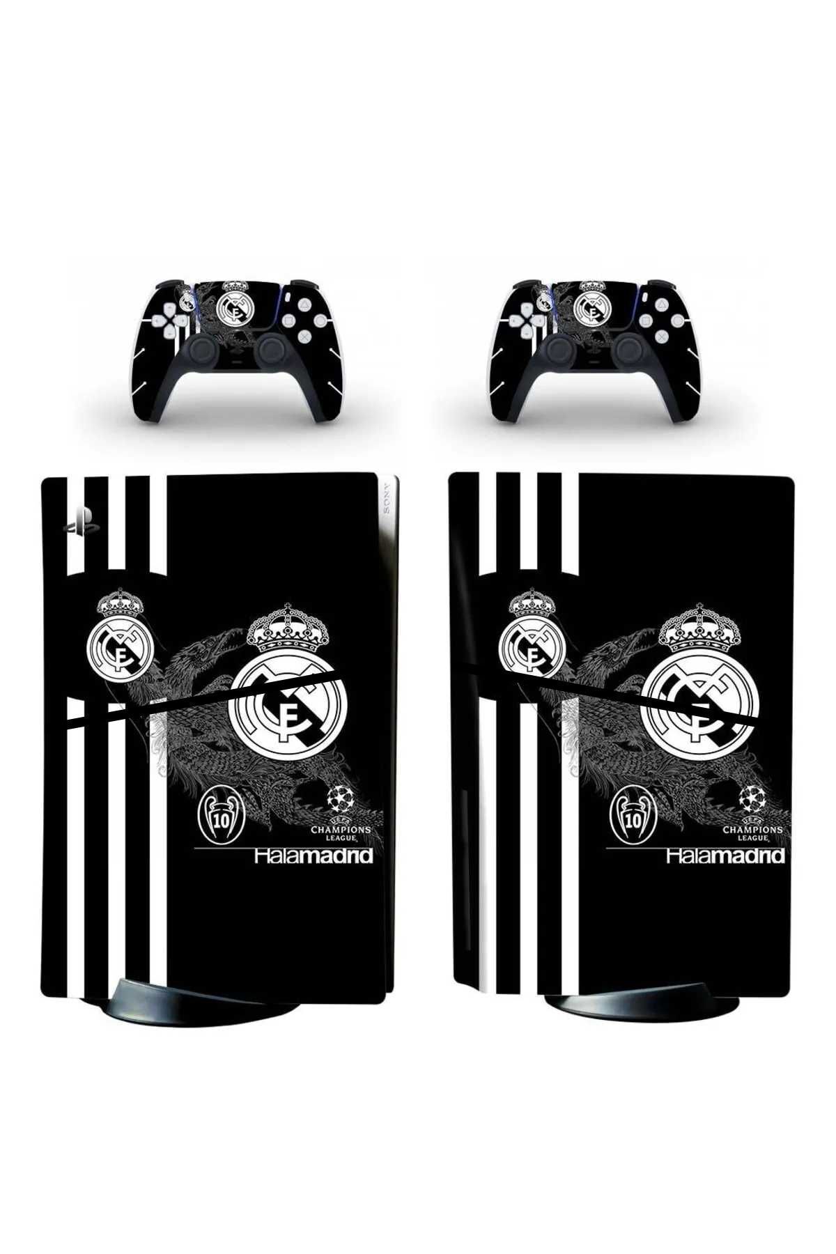 Kt Grup Real Madrid Playstation 5 Slim Disk Versiyon Sticker Kaplama Seti