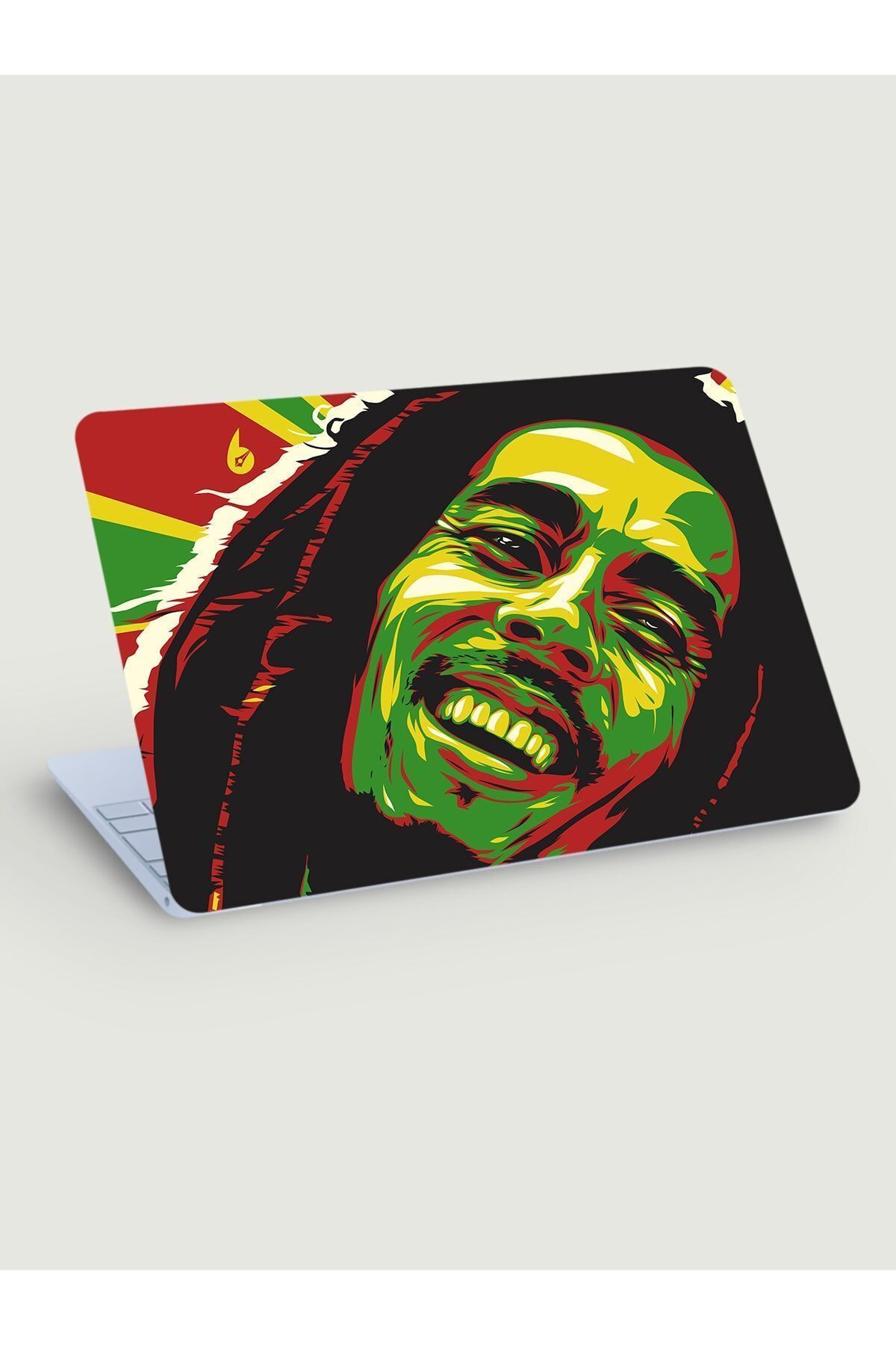 KT Decor Renkli Bob Marley Laptop Sticker