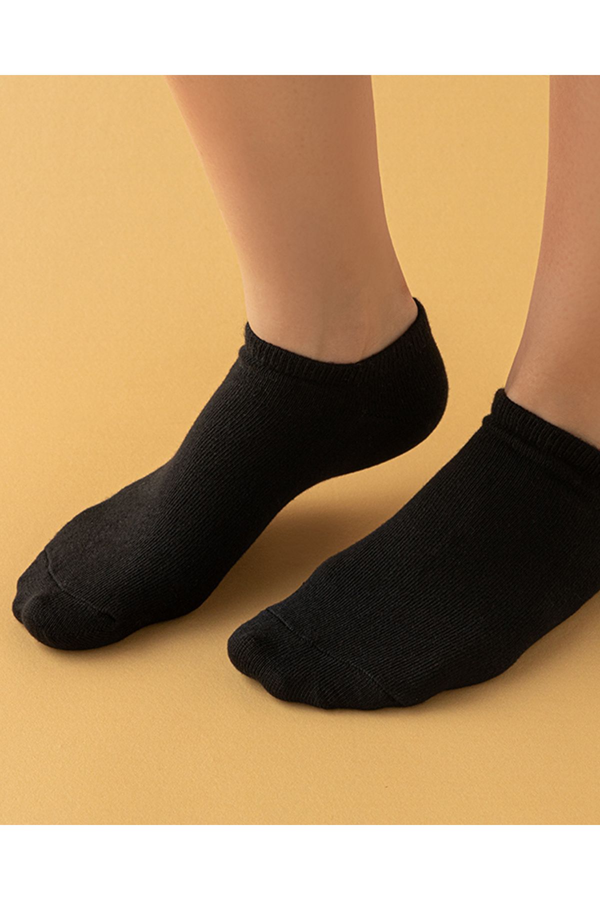 English Home Jose Pamuk Kadın 3'lü Patik Çorap Siyah