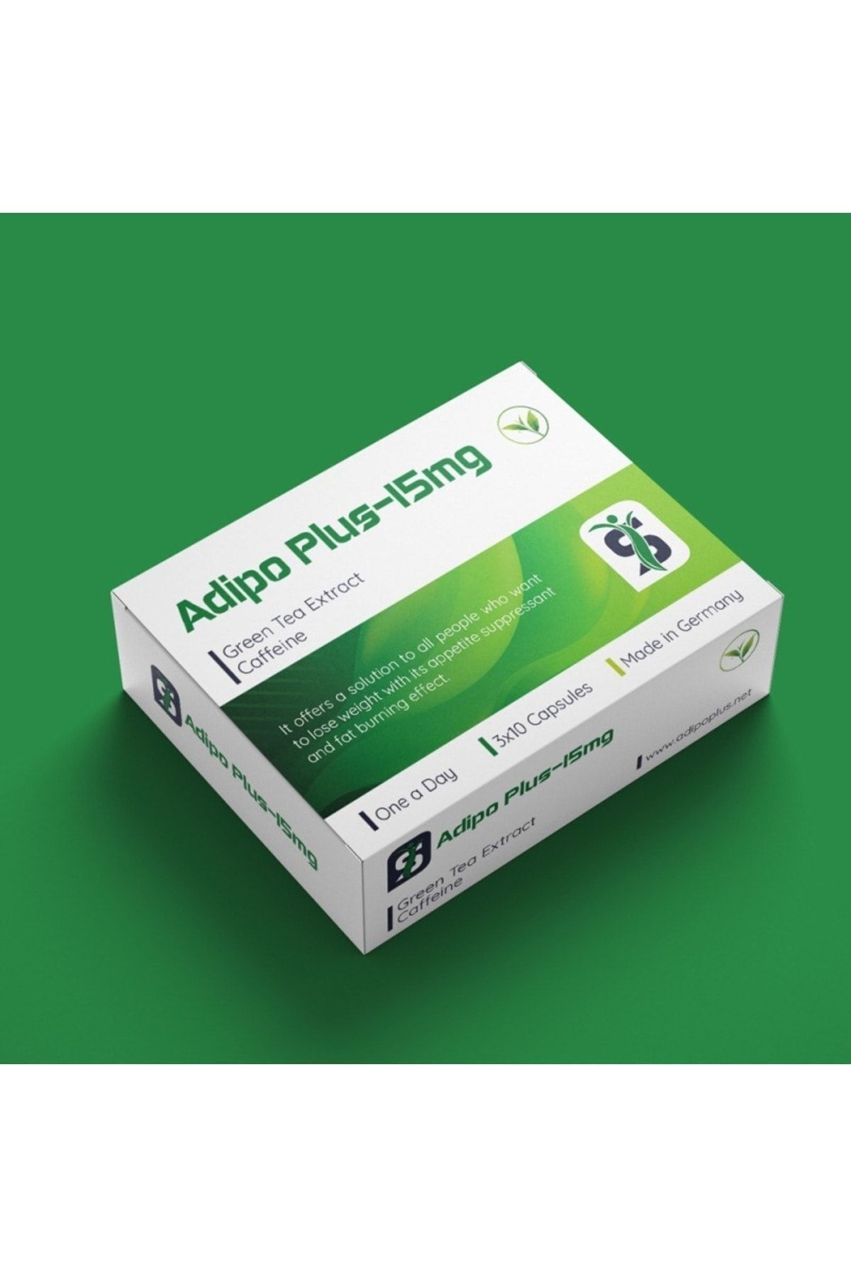 Genel Markalar Adipo Plus Green Tea Extract Caffeine (İŞTAH KESİCİ) 15 Mg 30 Kapsül