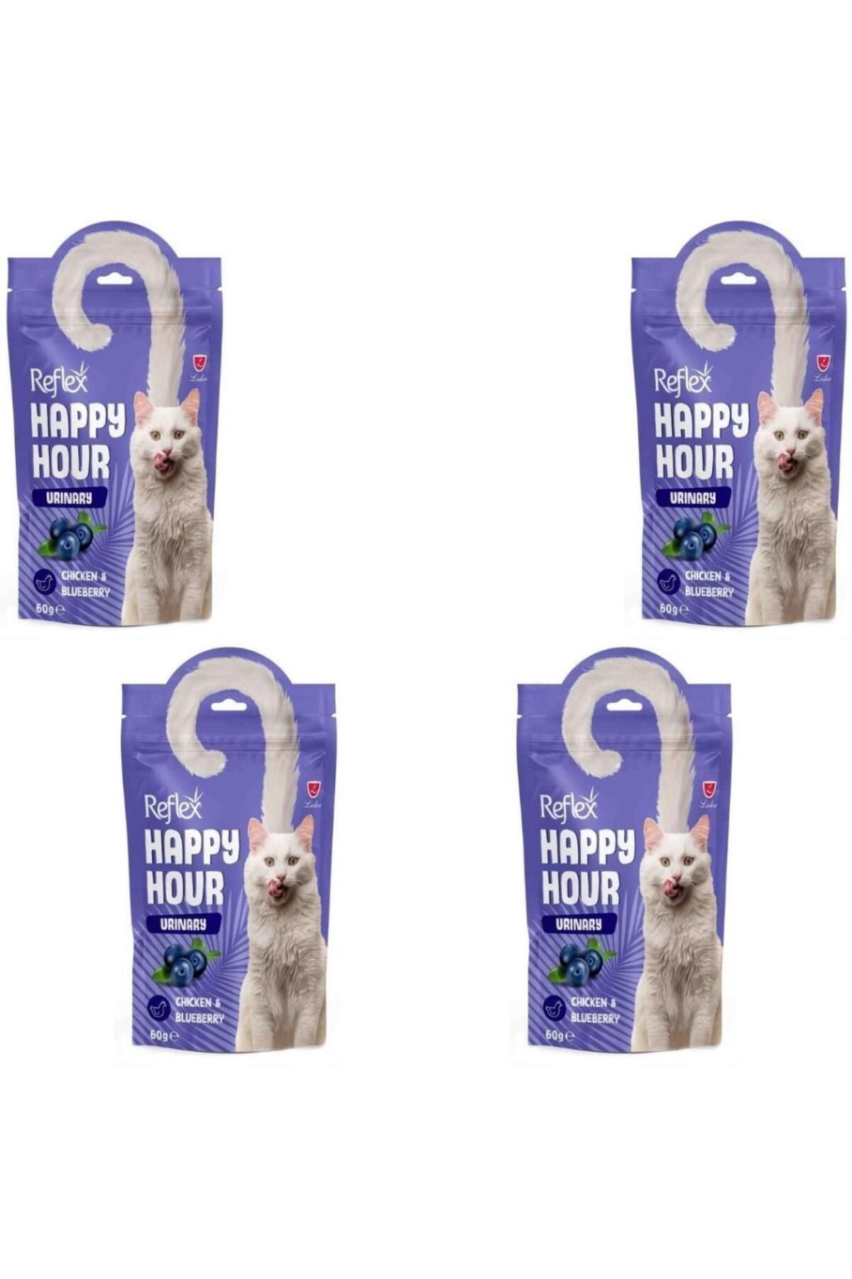Reflex Happy Hour İdrar Yolu Destekleyici Tavuklu Kedi Ödül Maması 60 Gr x 4 Adet