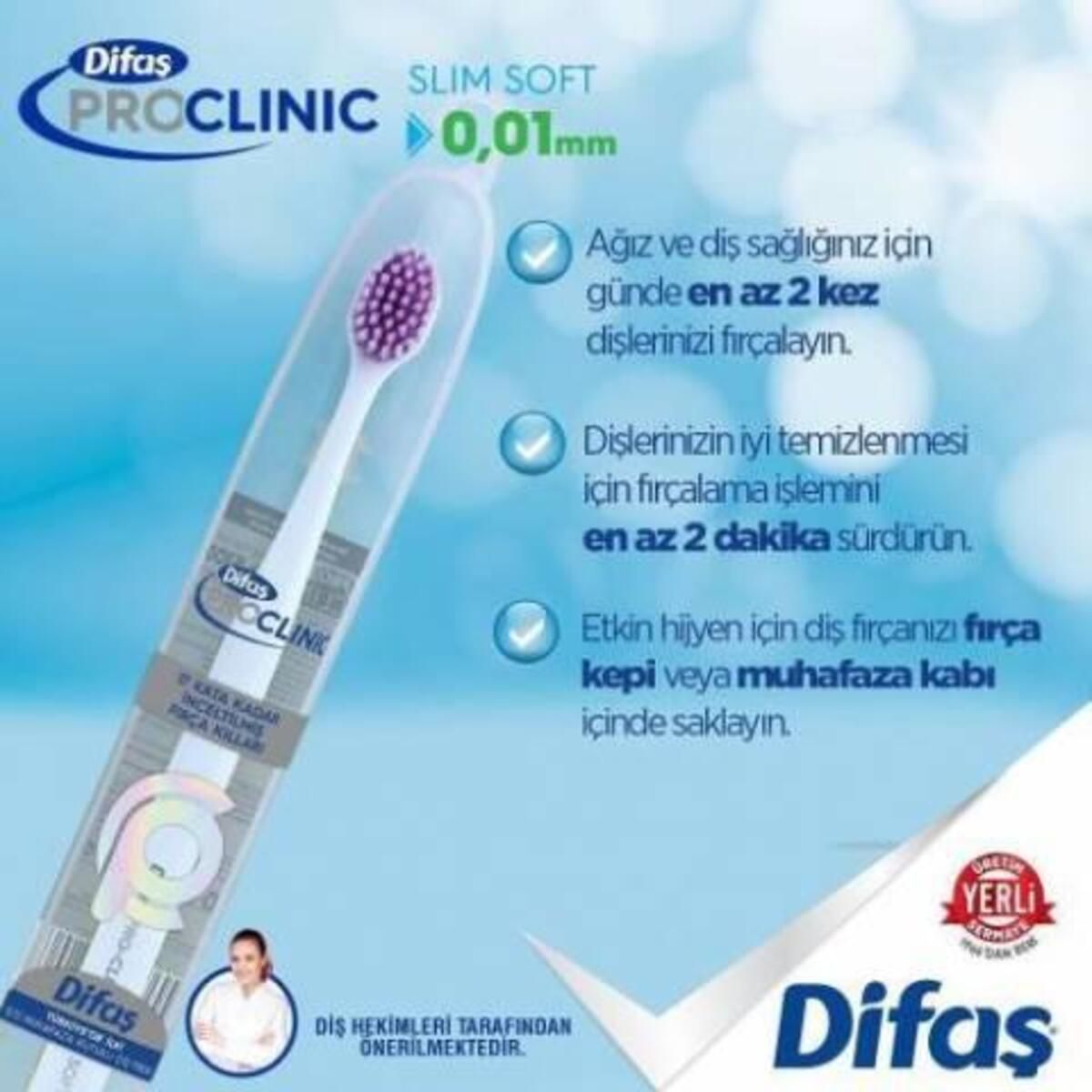 Difaş Pro-clinic Slim Soft Diş Fırçası