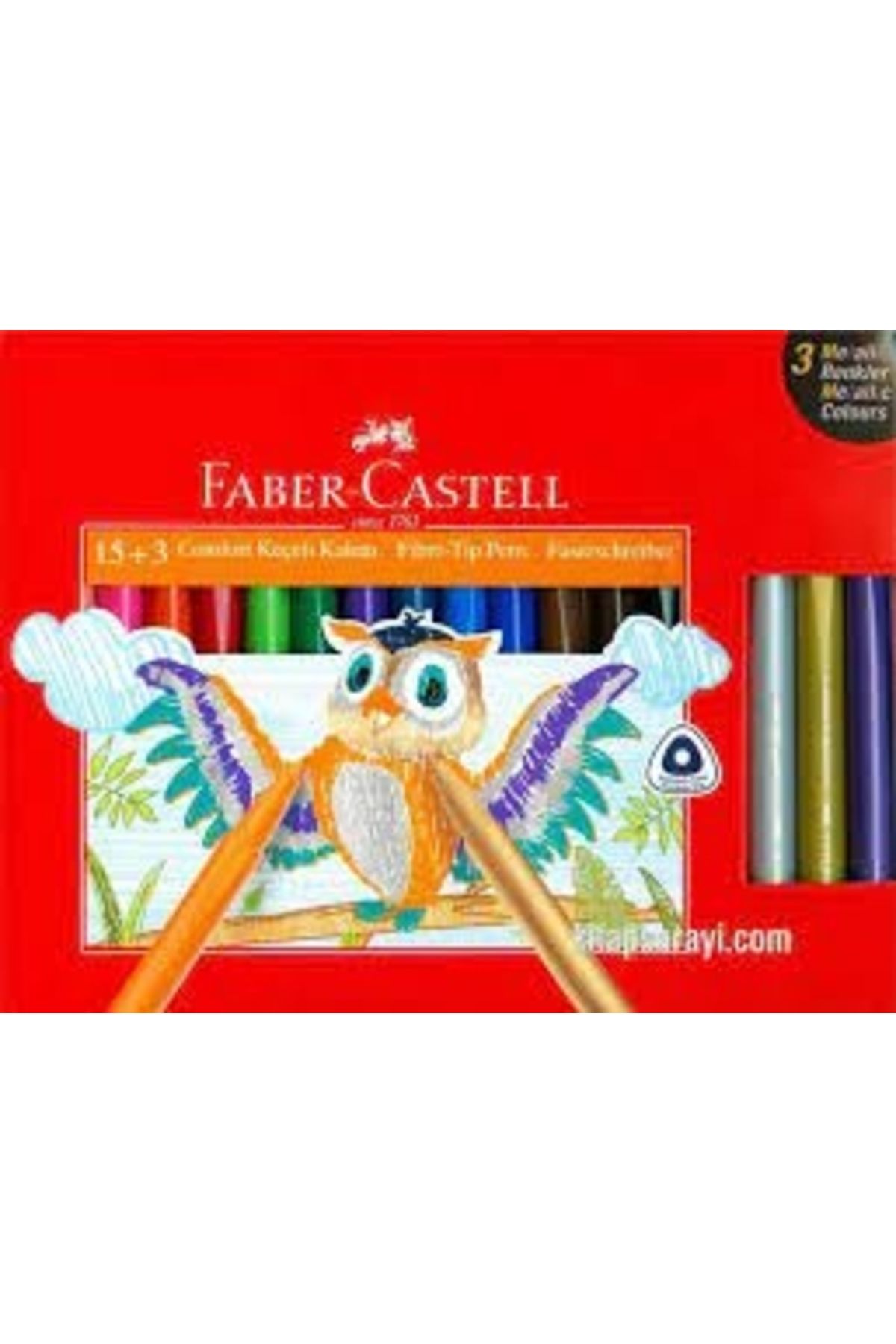 Faber Castell Comfort Keçeli Kalem 15 3 Metalik