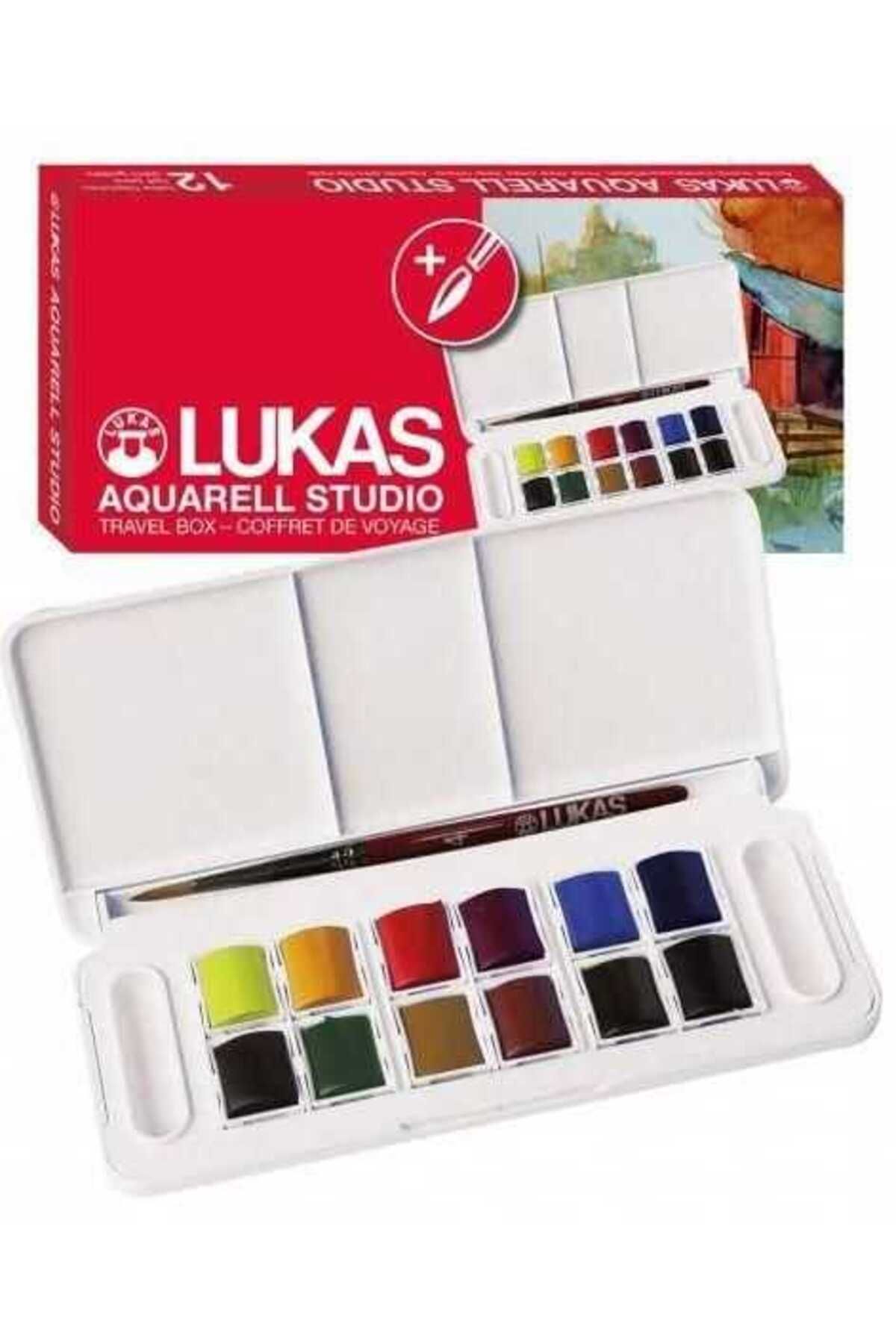 Lukas Studio Suluboya Set 12x1/2 Tablet Lkt-6855