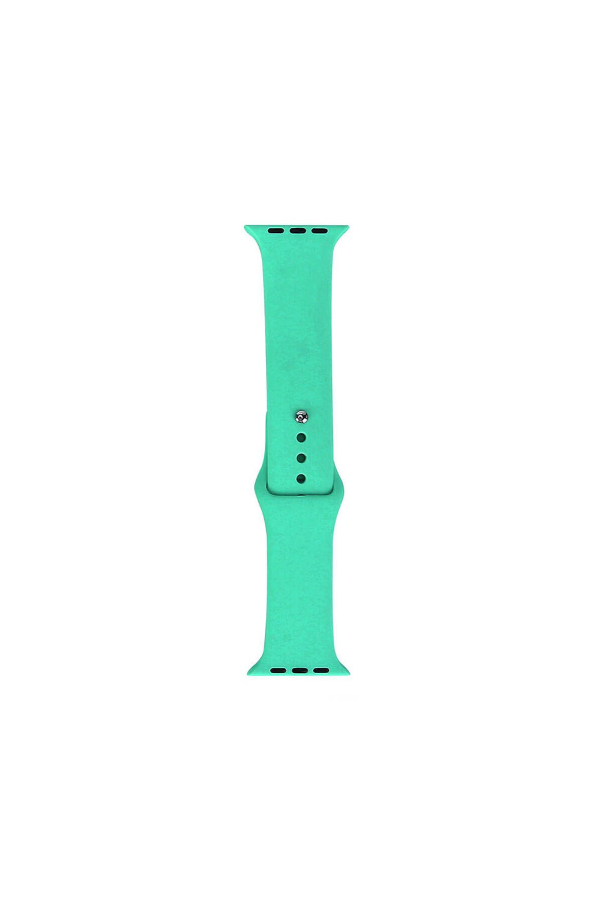 Hojar Watch 40mm Band Serisi Klasik Kordon Silikon Strap Kayış-Spearmint Green