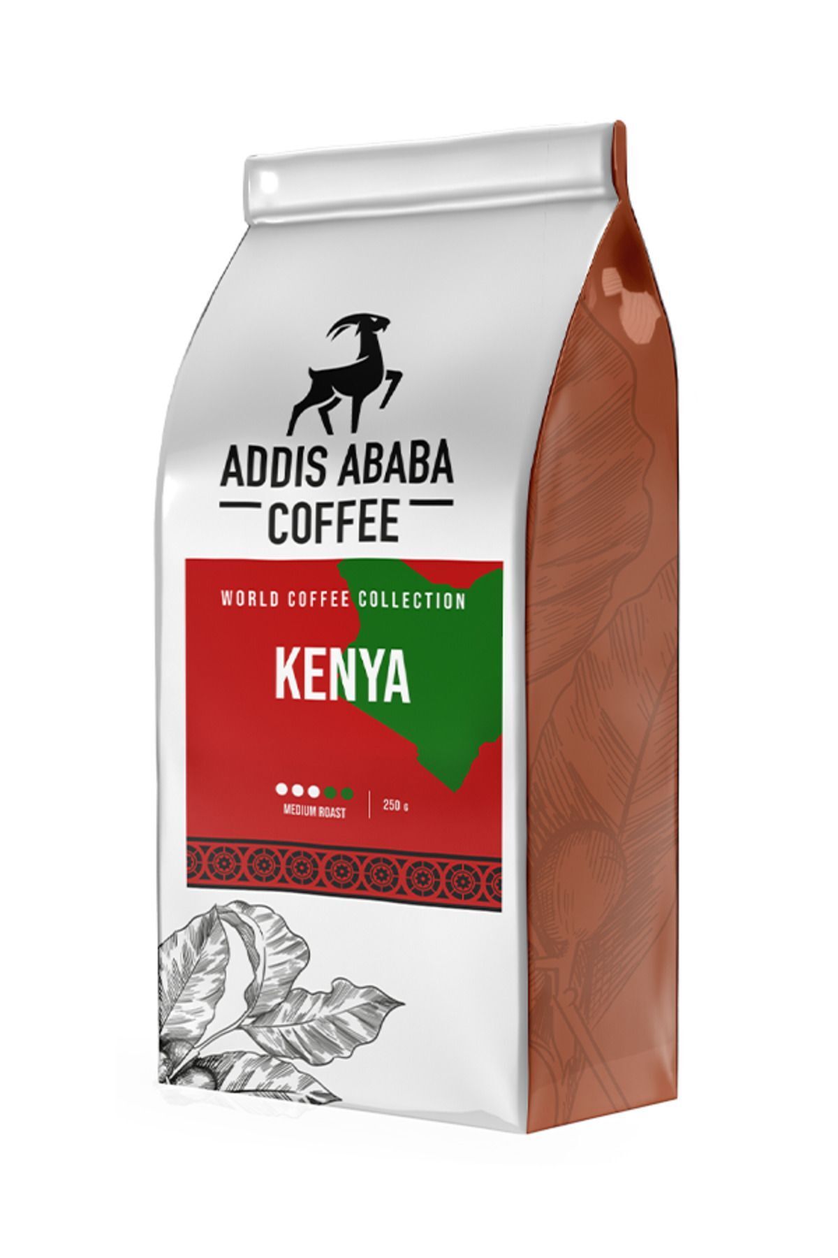 Addis Ababa Coffee Kenya 250 Gr. Çekirdek, Filtre, Espresso Kahve