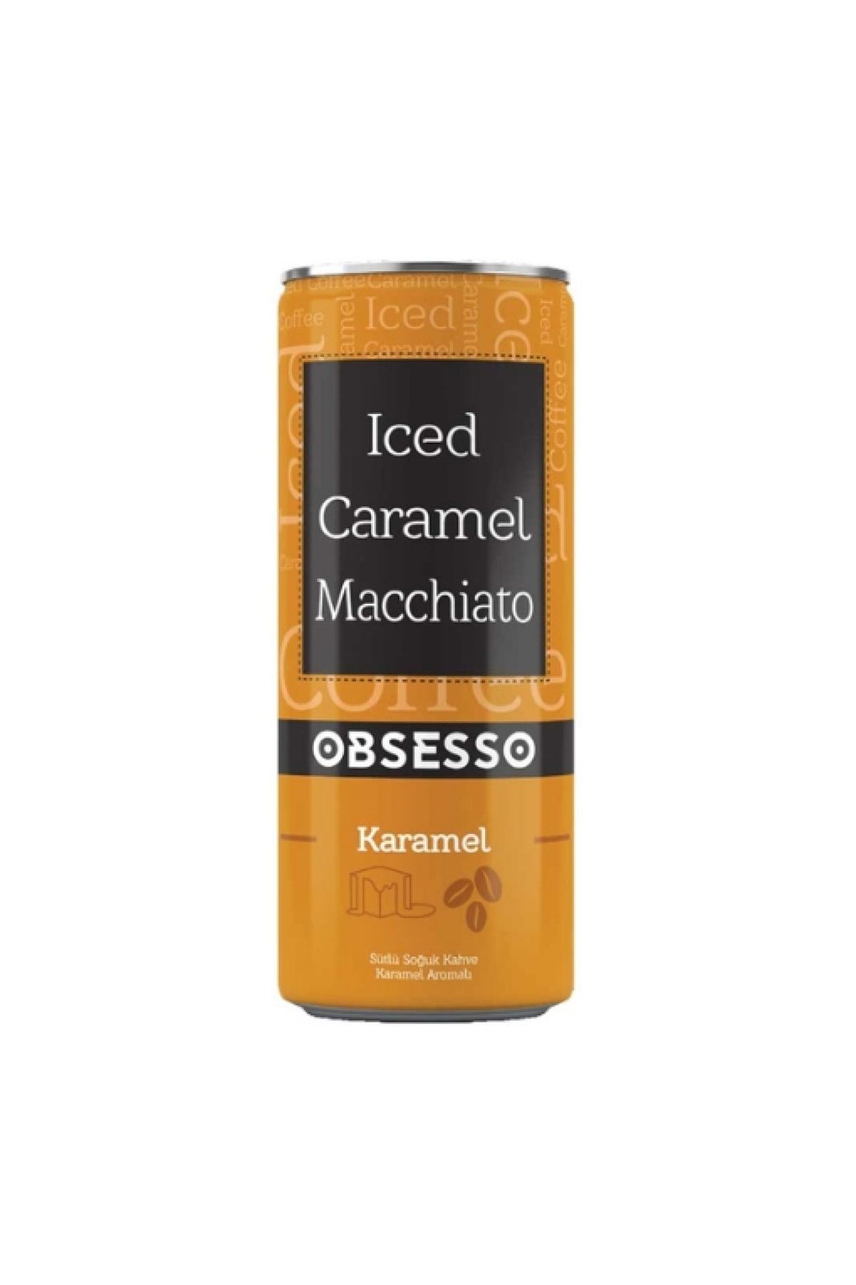 OBSESSO Soğuk Kahve Caramel Macchıato Teneke 250 ml (4'LÜ)