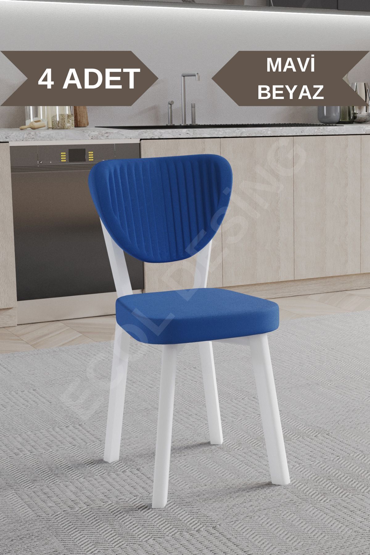 FAYMEND 4 Adet Elma Model Mutfak Sandalyesi Salon Sandalyesi Yemek Sandalyesi Cafe Restaurant Sandalyesi