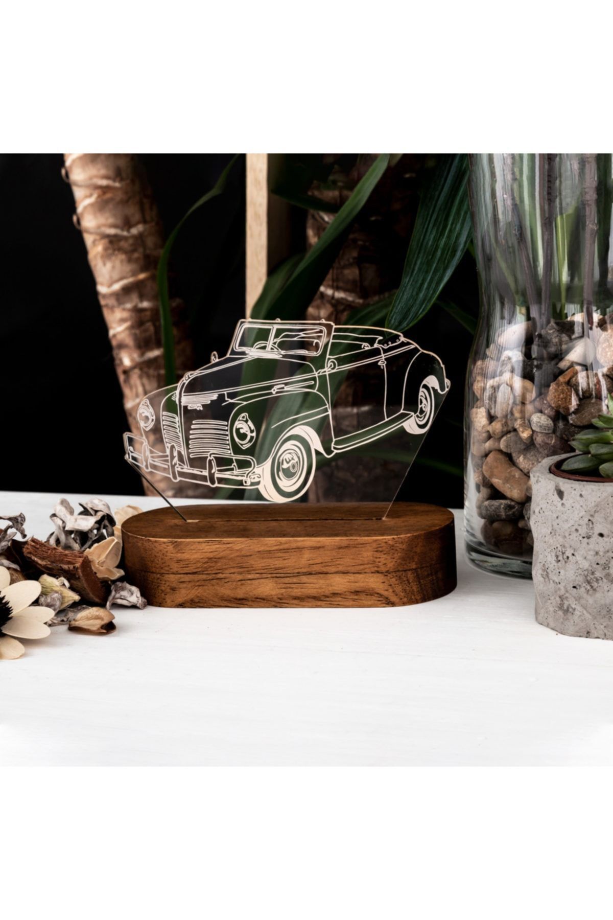 Hediyesepeti Nostaljik Araba Tasarımlı 3D Led Lamba