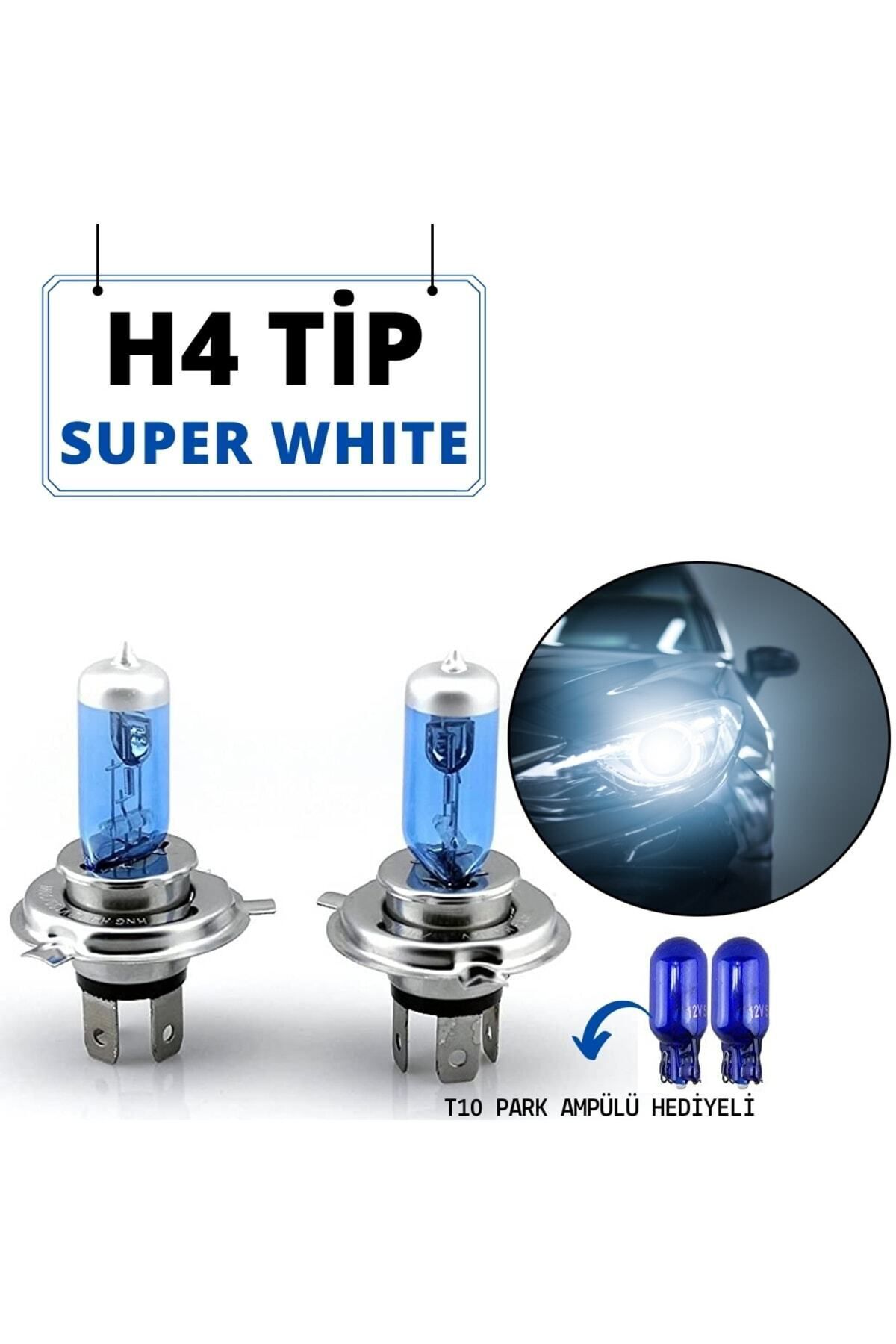 Transformacion Far Ampül Park Ampülü Seti H4 Tip Super White