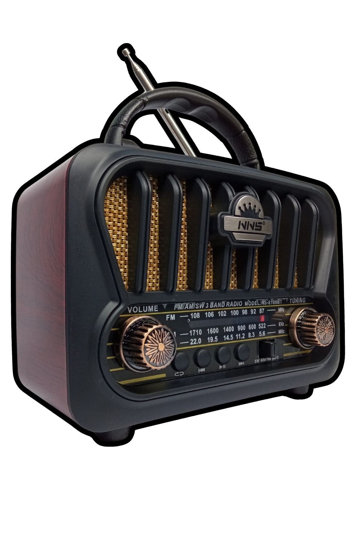 MN6 Ns-09 Nostaljik Radyo/tws Destekli/nostaljik Ahşap Radyo,18650 Li-ba,nostalji Radyo