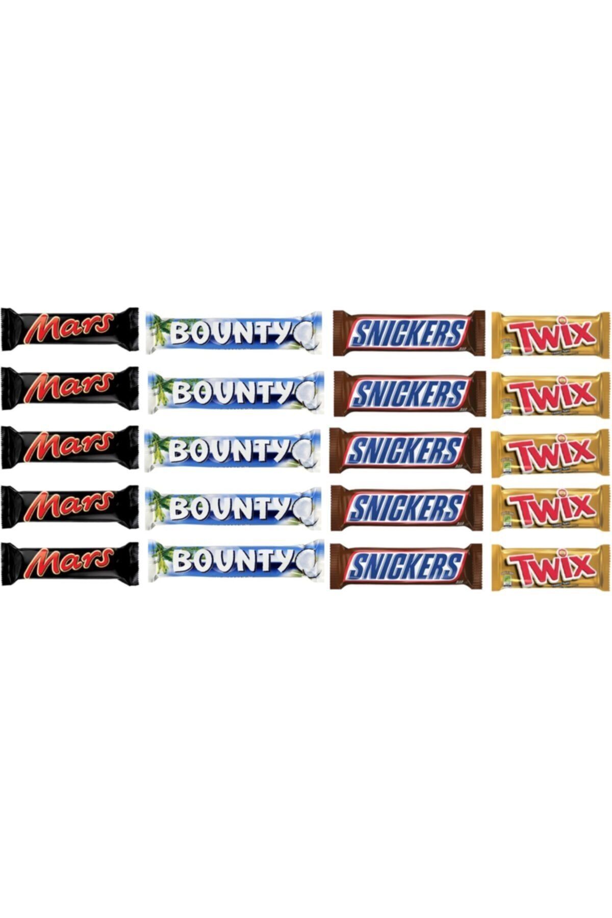 Mars Twix--snickers-bounty Karışık Set
