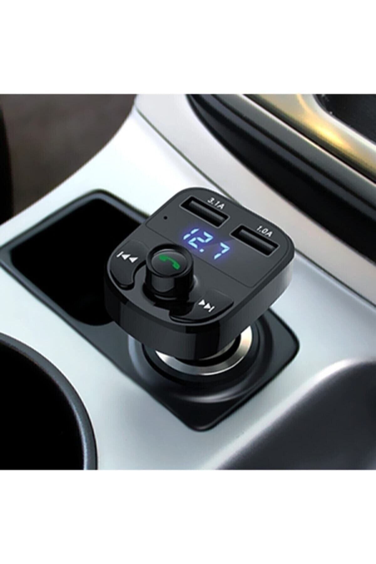 Nanopro Car X8 Araç Fm Transmitter 5.0 Bluetooth Araç Kiti Usb Mp3 Sd Kart Çakmaklık Girişli 2023 Model