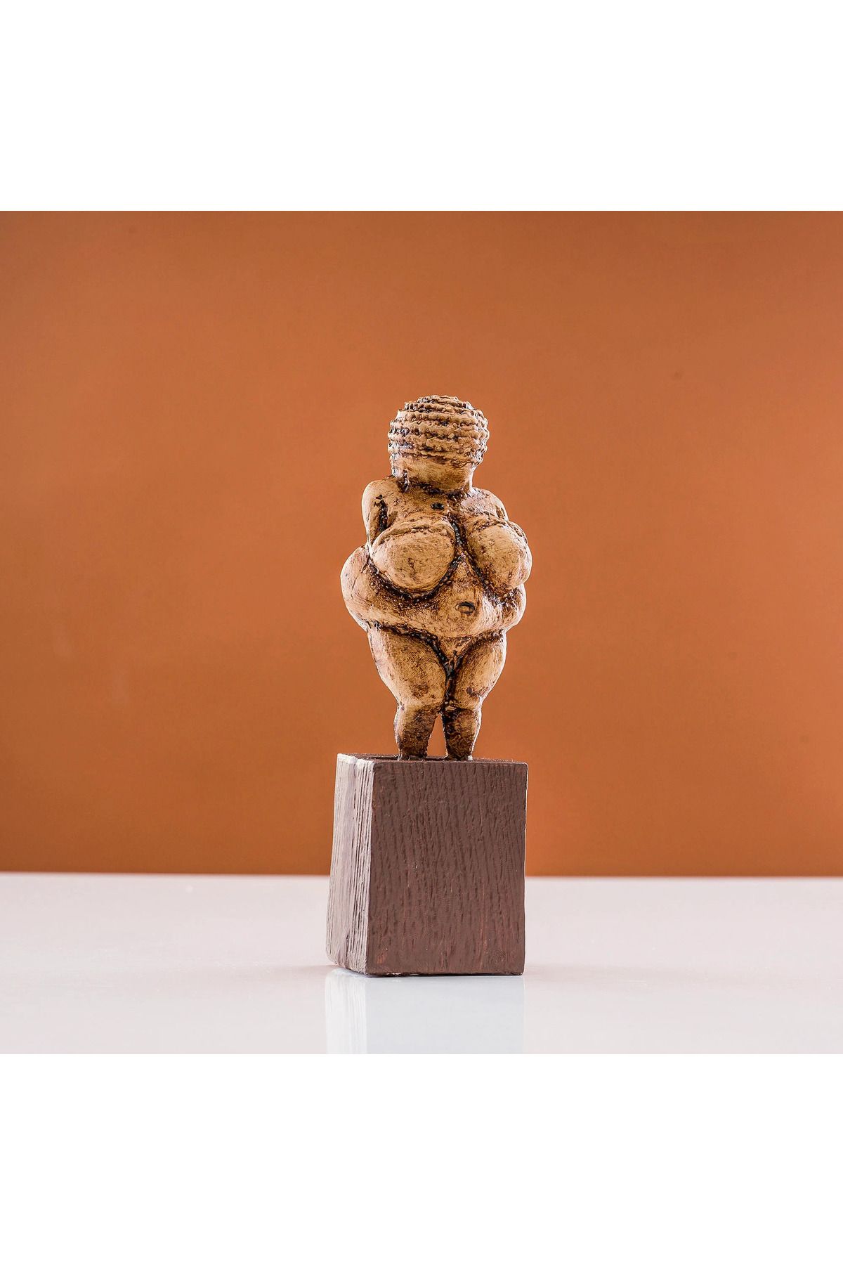 ArkeoArt Design Willendorf Venüsü Heykeli - Tarih Öncesi Dönem Kadın Figürü, 15 cm