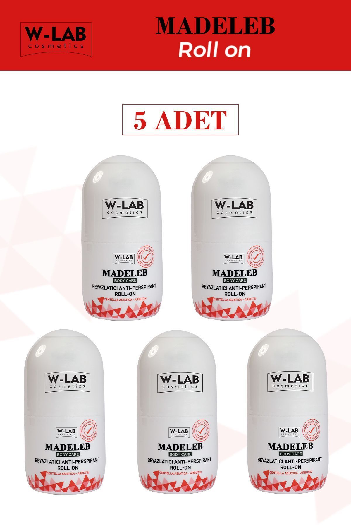 W-Lab Kozmetik W-lab Madeleb Roll On 5 Li Set