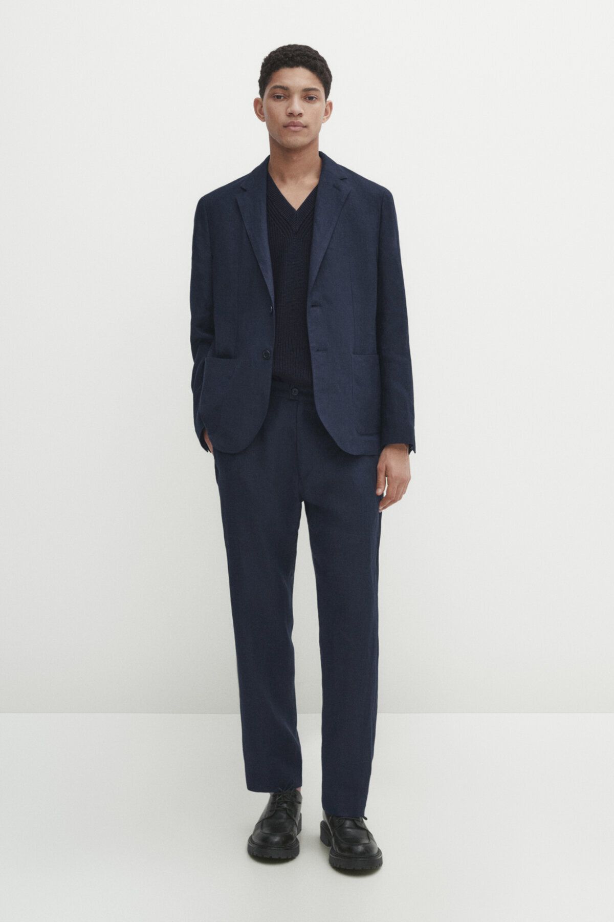 Massimo Dutti %100 Keten Klasik Pantolon