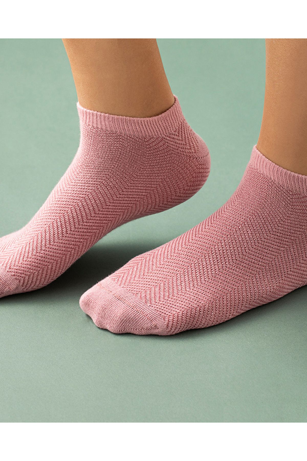 English Home Arbre Pamuk Kadın Kısa Konçlu Çorap Pembe