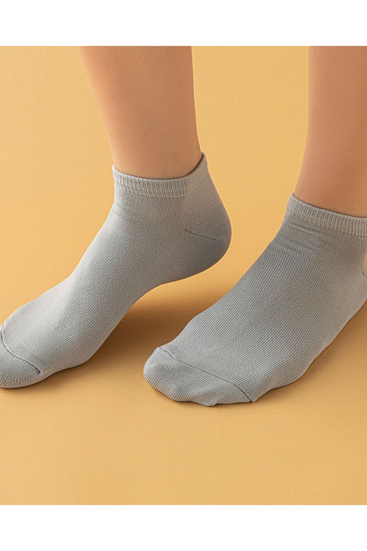 English Home Alvin Kadın 3'lü Patik Çorap Siyah-beyaz-gri