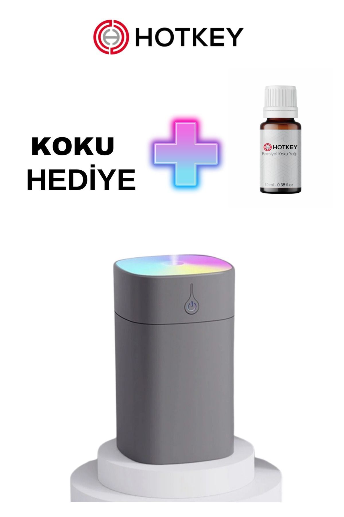 hotkey H2O Humidifier 400 Ml Ulrasonik Hava Nemlendirici Buhar Makinesi Ve Aroma Difüzörü