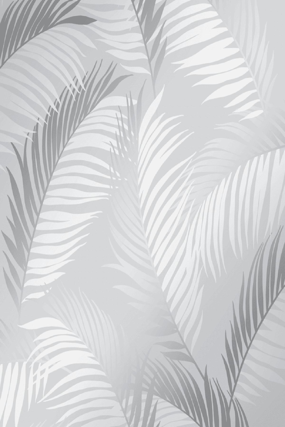 Bien Duvar Kağıtları Bien Exclusive 5322 Palmiye Tropikal Çiçek Gümüş Krem Gri Duvar Kağıdı 5,30 M²