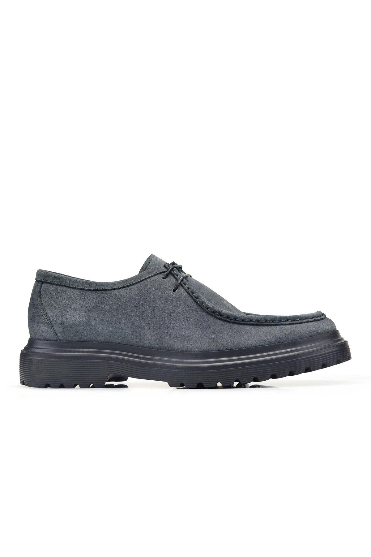 Nevzat Onay Süet Mavi Klasik Bağcıklı Erkek Ayakkabı -70355-