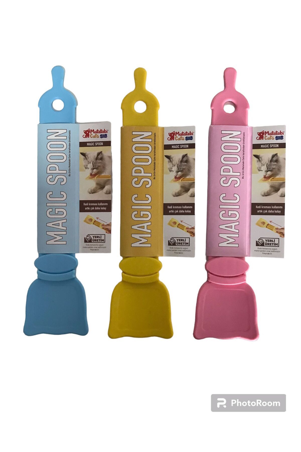 MATATABİ CATS Magıc Spoon Kedi/köpek Krema Ödül Maması Yedirme Kaşığı(KOLAY KAŞIK) 3 LÜ