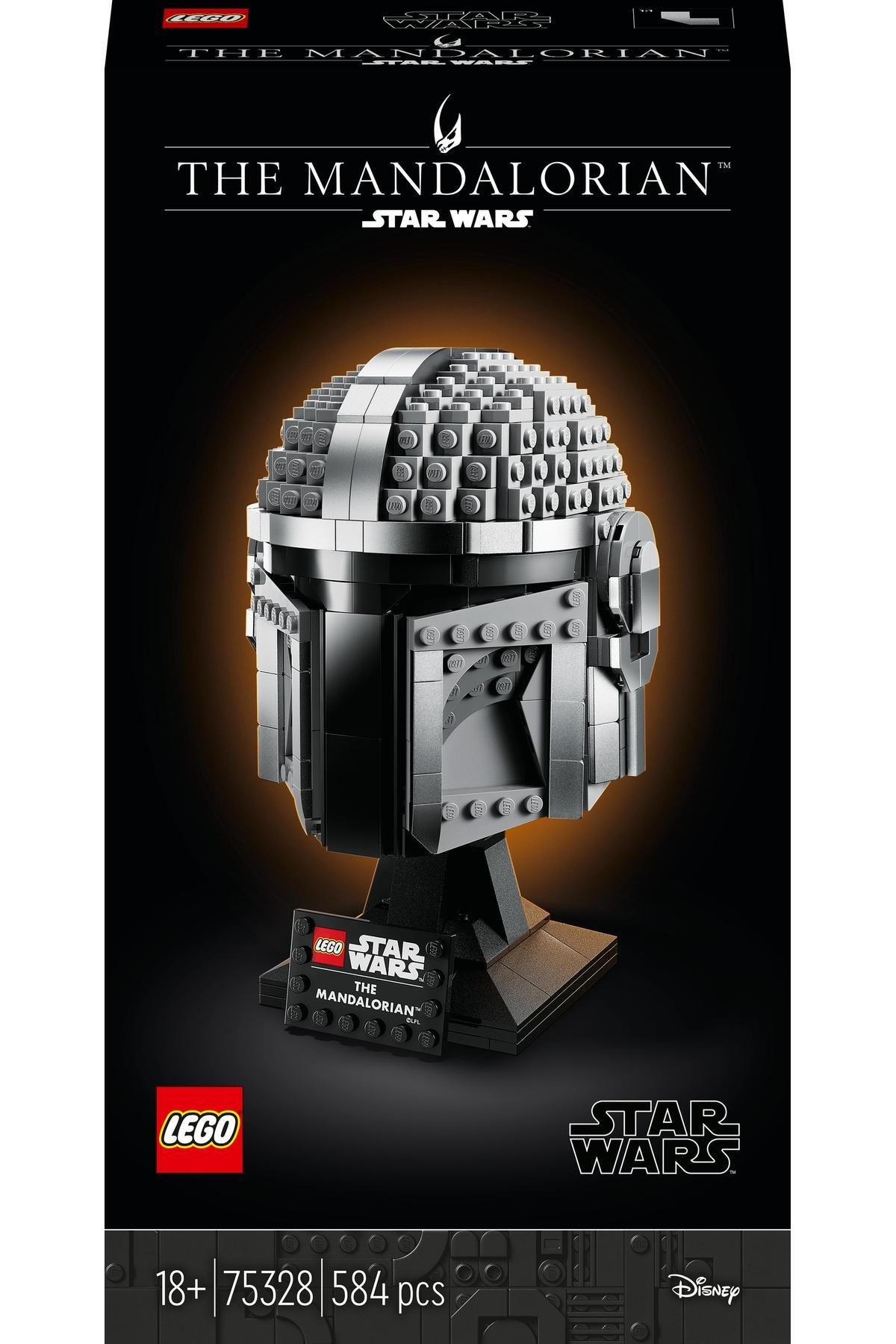LEGO ® Star Wars™ Mandalorian™ Kaskı 75328 - Yetişkinler için Koleksiyonluk Yapım Seti (584 Parça)